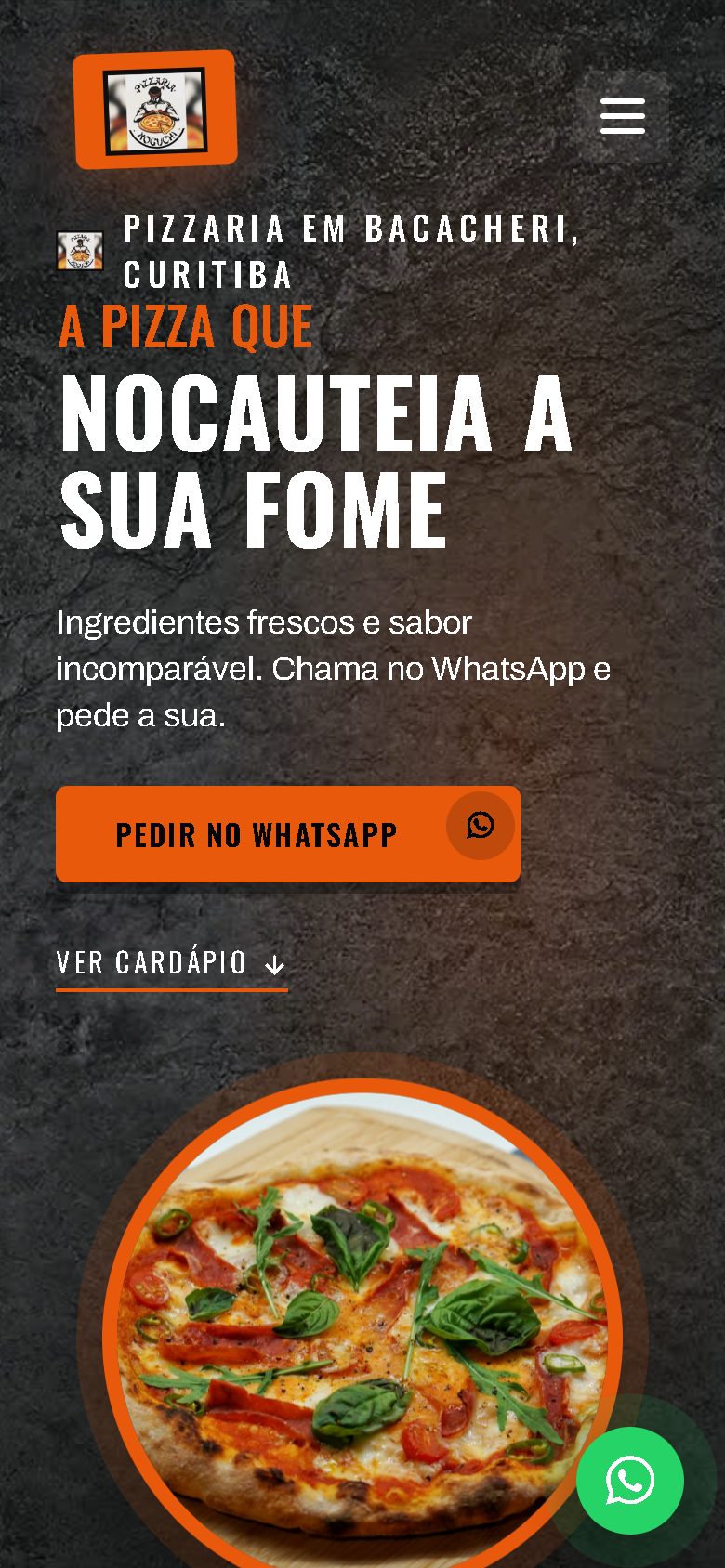 O mesmo modelo no celular.